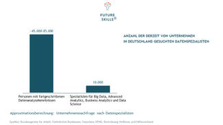 Anzahl der derzeit von Unternehmen in Deutschland gesuchten Datenspezialisten (Infografik)