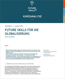 Kurzanalyse: Future Skills für die Globalisierung (Cover)